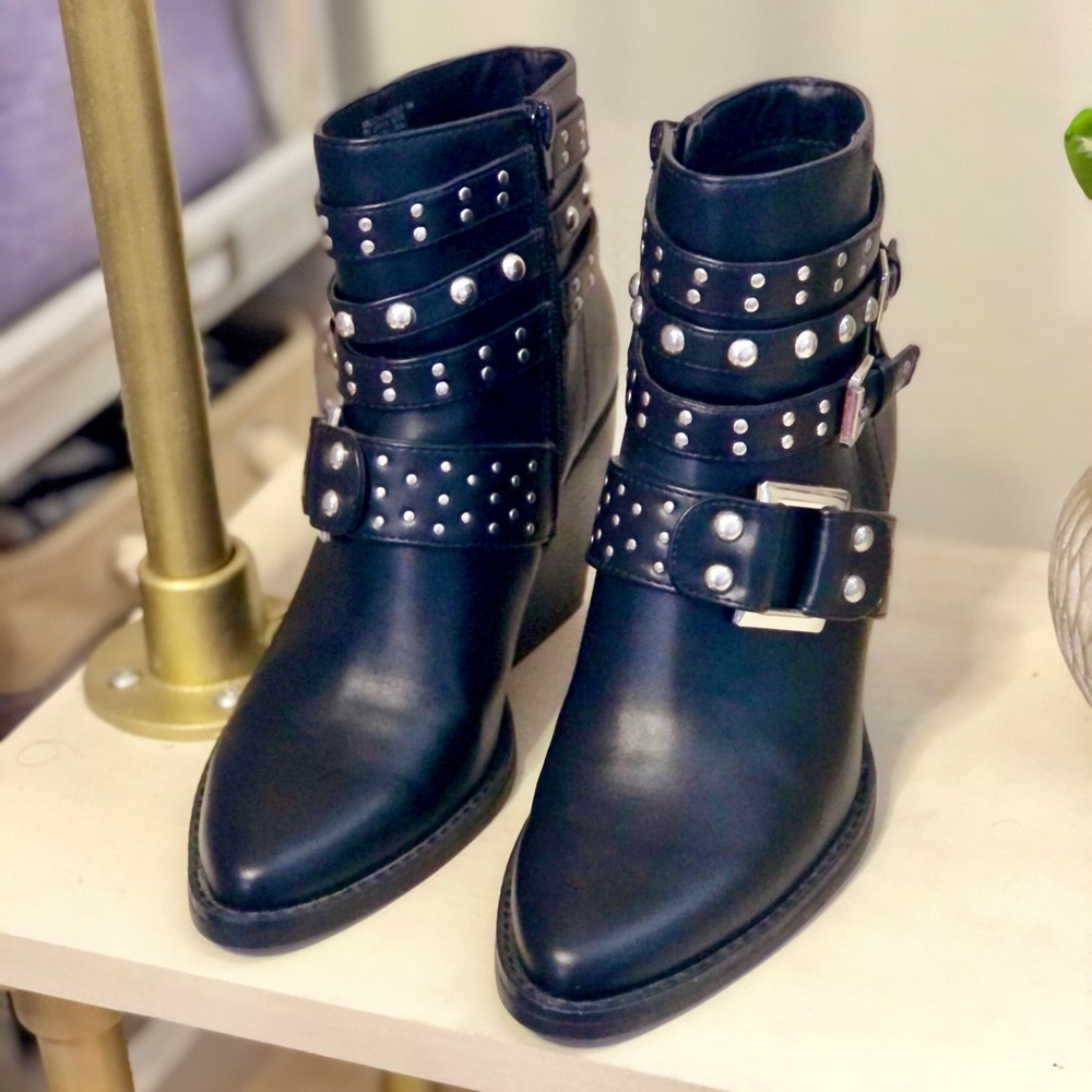 Madden Girl Kaleb Western style Studded Booties - Picture 3 of 7